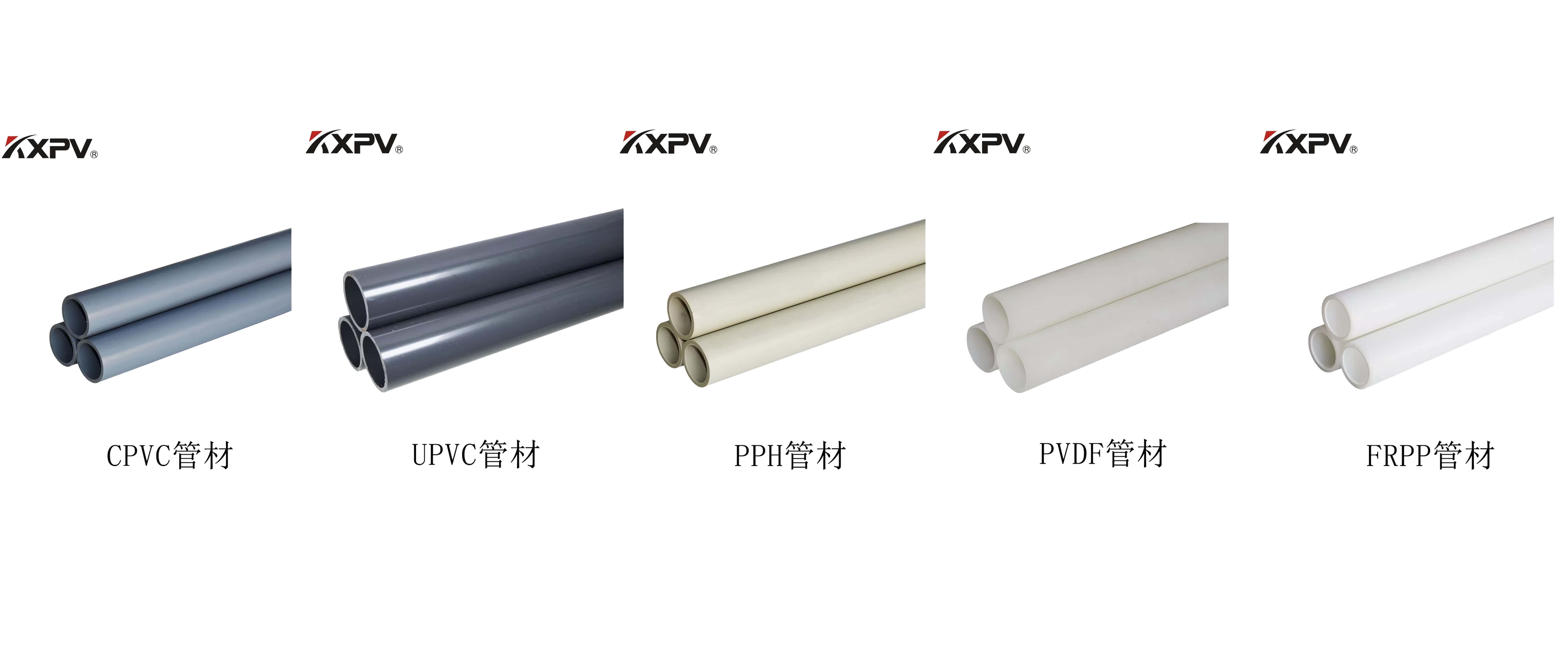 PVC、CPVC、UPVC、PP、FRP的區(qū)別及特點(diǎn)